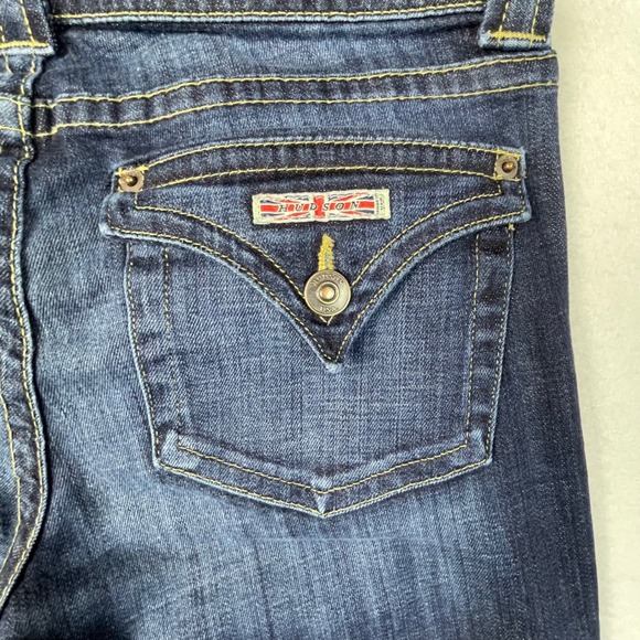 Hudson Jeans Womens Size 29 Low Rise Bootcut Stretch Denim Flap Pockets - Picture 3 of 10